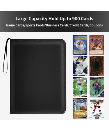 HESPLUS 900 Pockets Trading Card Album Binder for Baseball, Football, MTG, TCG, Game & Sports Cards - Black - Buy Online on GoSupps.com