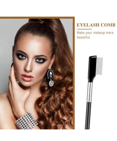 4 PCS Metal Eyelash Comb Set - Professional Stainless Steel Lash Separator & Eyebrow Applicator | Ideal for Mascara & Eyelash Grooming - Buy Online on GoSupps.com