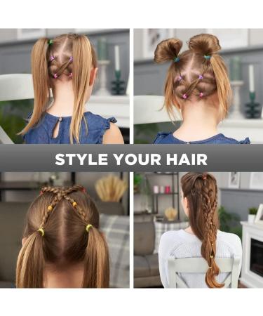 1000x Clear Elastic Hair Bands - Mini Hair Elastics for Braiding and Styling - Buy Online on GoSupps.com