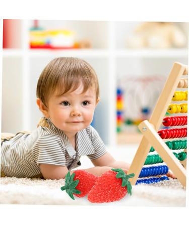 HOMSFOU 24 Pcs Simulated Strawberry Model Faux Strawberry Fake Strawberry Simulation Strawberries Artificial Red Strawberries Fake Blueberries Fake Fruits Fake Strawberries Pvc Chic Child - Buy Online on GoSupps.com