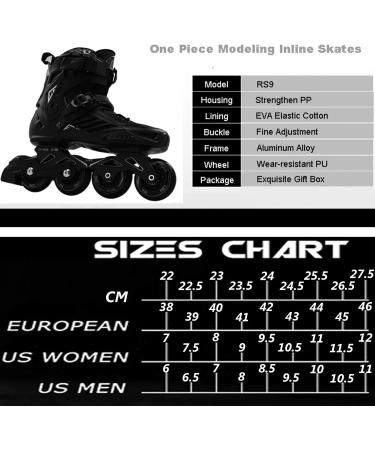 LIKU Black Professional Inline Skates - Unisex Size 11 Men's / Size 12 Women's - Buy Online on GoSupps.com