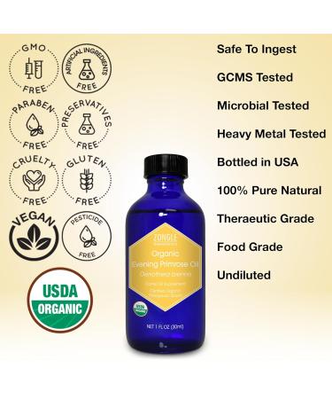 Organic Evening Primrose Oil for Pregnancy - 100% Pure & Natural | Zongle Therapeutics 4 OZ - International Shipping - Buy Online on GoSupps.com