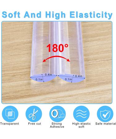 Clear Baby Proofing Corner Protectors - Furniture Edge Safety Bumpers - 6.6ft Soft Edge Guard with Strong Adhesive - 0.4in Width - 6.6ft Length - Buy Online on GoSupps.com