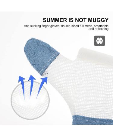 COHEALI Teen Thumb Sucking Stop Kit - 2 Pairs Soft Breathable Thumb Guards & Teething Baby Mittens - Buy Online on GoSupps.com