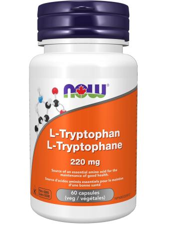 NOW Supplements 5-HTP (5-Hydroxytryptophan) 200mg Plus Tyrosine Capsules 60 Count & Supplememts L-Tryptophan 220mg Capsules 60 Count 5-HTP+ 220mg Capsules - Buy Online on GoSupps.com
