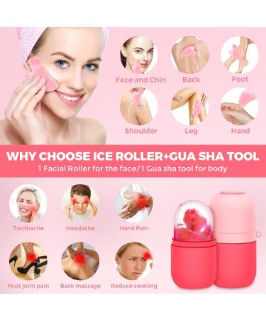 Ice Face Roller & Gua Sha - Anti-Aging Skin Care Tools for Women | Face & Body Massage | Buy Internationally - Buy Online on GoSupps.com