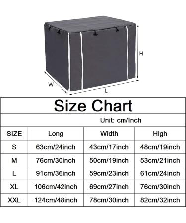 Dog Crate Cover for 48-Inch Wire Crates, Waterproof & Windproof Pet Cage Cover - Dark Grey, Soundproof Kennel Cover - Home Decor, 2 Doors, Heavy Duty - Fits 48 Crates - Cover Only - Buy Online on GoSupps.com