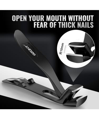 Premium Stainless Steel Nail Clippers - Ergonomic Toenail Clipper with Storage | Perfect Gift Idea | Nail Perfection - Buy Online on GoSupps.com
