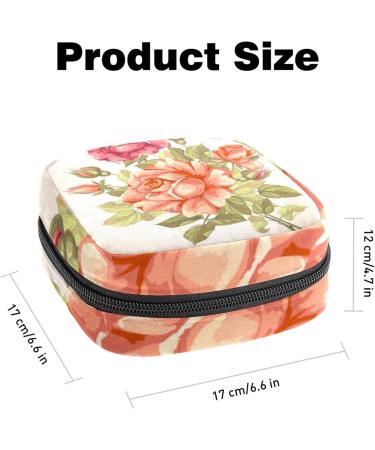 GIAPB Period Bag - Vintage Rose Sanitary Napkin & Makeup Storage Pouch - Buy Online on GoSupps.com