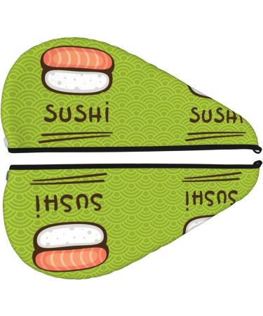 Fresh Sushi Microfiber Hair Towel Wrap - Super Absorbent Coral Velvet Quick Dry Cap for Long Curly & Thick Hair | Ideal for Women - Buy Online on GoSupps.com