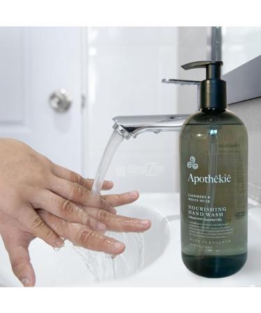 Apothekie Luxury Hand Wash Infused with Essential Oils 500ml - Made in UK (Cashmere & White Musk) - Buy Online on GoSupps.com