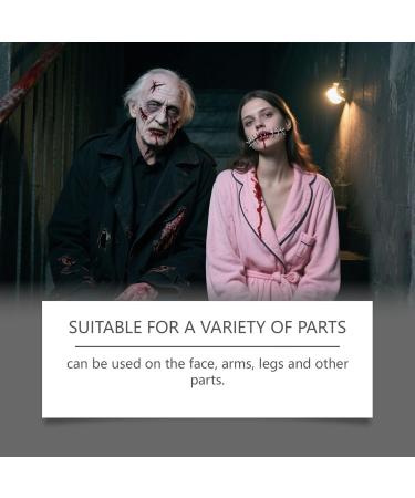 Halloween Blood Makeup Kit Drops and Coagulated Gel with Cleansing Soap Washable Costume Accessories for Cosplay Role-Playing Parties Stage Performances Theme Parties Props - Buy Online on GoSupps.com