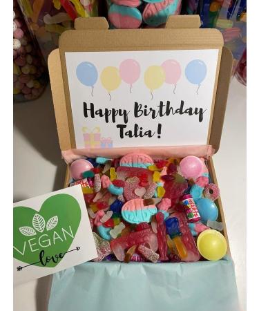 VEGAN Sweet Box - Pick N Mix - Fresh - Personalised for free - Present - Made to order - Birthday - Veganuary - Teacher - Buy Online on GoSupps.com