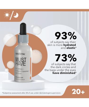 Gerovital Must Have Eye Serum - 3% Caffeine for Dark Circles & Bags | International Shipping Available - Buy Online on GoSupps.com