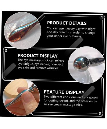 Shop Minkissy Manual Stick Massage Roller - Facial & Eye Roller Tools | Zinc Alloy Spatula for Skin Creams - Buy Online on GoSupps.com