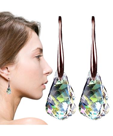 Lymphatic earrings for women-slimming drop earrings for weight reduction-sparkling rhinestone earrings lymph magnet earrings fashionable magnetic quartz stone earrings to the Puzzlegame BUNT2