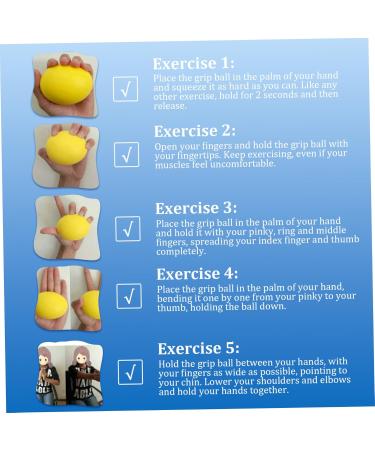 Squeeze Balls for Hand Therapy Grip Ball for Hand Strength 2.8" Good Resilience Soft PU Squeeze Balls for Hand Therapy Hand Exercisers Stress Balls for Adults Elderly - Buy Online on GoSupps.com