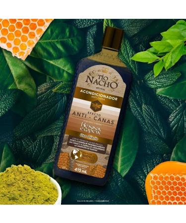 Tio Nacho Anti-Gray Hair Conditioner with Egyptian Henna - 14.03 Fl Oz | Anti-Hair Fall Treatment | International Shipping Available - Buy Online on GoSupps.com