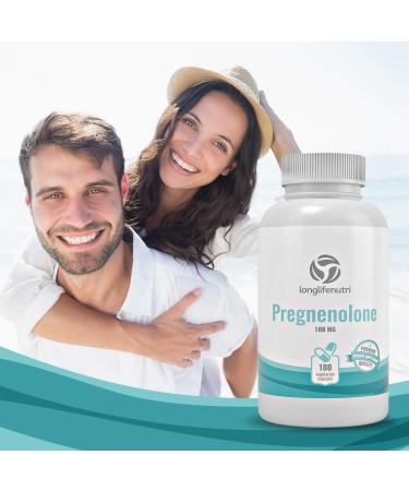 LongLifeNutri Pregnenolone 100 mg + Centrophenoxine 300 mg Bundle 300 Vegetarian Capsules Multi-Month Supply cGMP Standards Made in USA - Buy Online on GoSupps.com