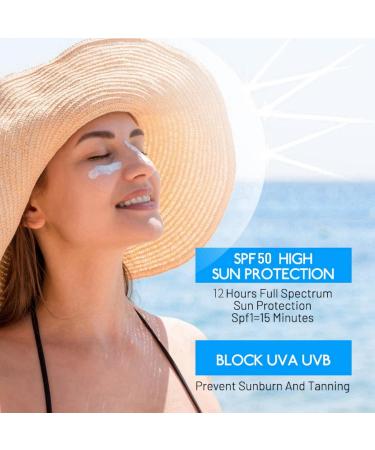 50ml Centella Sunscreen Centella Asiatica Sunscreen Korean Sunscreen SPF 50 Face SPF 50 Face Moisturiser Water-Fit Sun Serum Sunscreen UV Defense for All Skin Centella Face Sun Cream for Refreshing - Buy Online on GoSupps.com