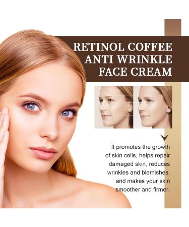 Hydrating Retinol Caffeine Wrinkle Cream Anti-Wrinkle Cream with Retinol and Caffeine Skin Care Cream Wrinkle Repair Cream Soft Texture For All Skin Types 50g - Buy Online on GoSupps.com