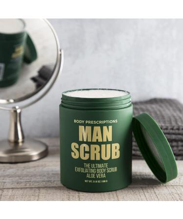 Body Prescriptions Men s Exfoliating Body Scrub Ultimate Skin Cleansing Wash in Jar with Twist-Top Lid For All Skin Types 21 Ounce (Pack of 2) Aloe Vera Aloe Vera 21 Ounce (Pack of 2) - Buy Online on GoSupps.com