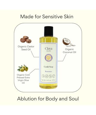 Frankincense Liquid Castile Soap Organic Ingredients Biodegradable Gentle for Sensitive Skin and Versatile Use (16 fl oz (Disc Cap)) - Buy Online on GoSupps.com