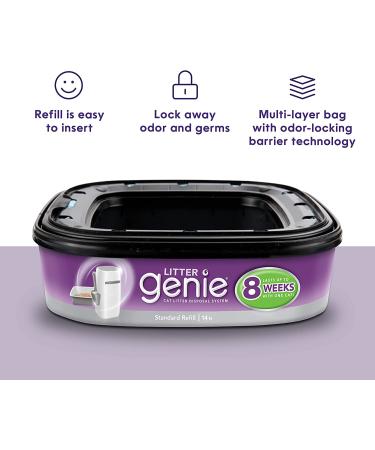 Litter Genie Standard Cat Litter Disposal System Refills- 3pk - Buy Online on GoSupps.com