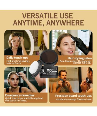  gowwim Gowwim Root Powder 4g Dark Brown - Hair Powder for Men and Women - Waterproof Root Thickening Concealer for Thinning Hair - Buy Online on GoSupps.com
