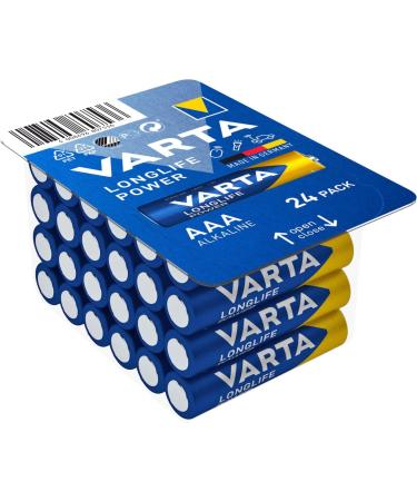 Buy Varta AAA LR03 15V Alkaline Batteries - 24 Count Pack | Non-Rechargeable Durable Power for All Devices - Buy Online on GoSupps.com