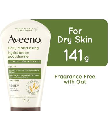 Aveeno Daily Moisturizing Face Cream - Daily Moisturizer Face & Neck Lotion - Fragrance Free 141 grams - Buy Online on GoSupps.com