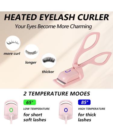 Buy Heated Eyelash Curler - Rapid Heat Lash Curler with Long Lasting Curls | USB Rechargeable & Sensing Heating Silicone Pad - Buy Online on GoSupps.com