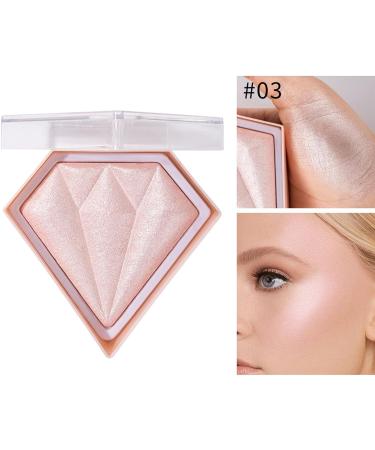 Diamond Highlighter Palette - Pink & Ginger Yellow #03 & #04 | Waterproof, Long Lasting, Highly Pigmented Highlighting Powder for Radiant & Shimmery Finish - 1.00g (Pack of 1) - Buy Online on GoSupps.com