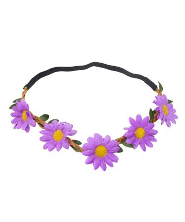 Honbay 5PCS Daisy Flower Bohemian Crown Headband Set with Elastic Ribbon - Buy Online on GoSupps.com