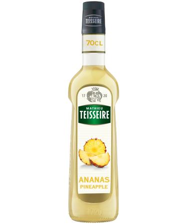 Mathieu Teisseire Pineapple Syrup for drinks cocktails with or without alcohol beers teas milkshakes shakes 70cl bottle