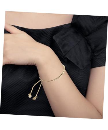 HAPINARY 10pcs Adjustable Bracelets Adjustable Cuff Bracelet Bracelets Aesthetic Bracelets for Girls Adjustable Decors Chic Wrist Jewelry Open Bracelets Beads Copper Preserve Color Golden 23X0.3cm - Buy Online on GoSupps.com