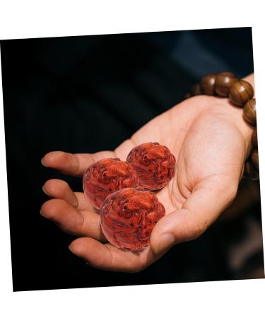 Sewoart Decorative Hand Massage Balls - Wooden Tension Relief Handballs for Relaxation - 1 Pair - Buy Online on GoSupps.com