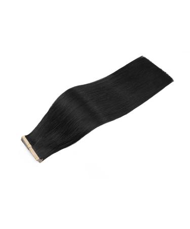 Hotlulana 24-Inch Natural Black Tape In Hair Extensions | 100% Real Hair 50g 20PCS Skin Weft - Buy Online on GoSupps.com