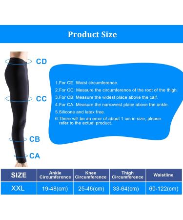 ACWOO 23-32 mmHg Medical Compression Stockings - Support Socks for Men & Women - Thrombosis Compression Socks - Black - Buy Online on GoSupps.com