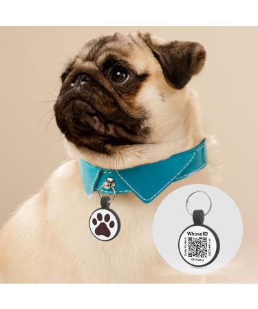 Whoseid QR Code Cat Collar - Modifiable Silicone Pet ID with Emergency Contacts for Medium to Large Breeds - Black Rose Blue - Buy Online on GoSupps.com