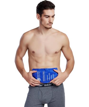Koo-Care 2 Gel Ice Pack with Strap - Reusable Hot Cold Wrap - 11 x 5.9 - Flexible Cold Compress for Injuries - Pain Relief for Head Shoulder Knee Ankle - Migraine Relief - Buy Online on GoSupps.com