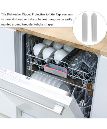 Angoily 100pcs Dishwasher Cap Dishwasher Rack Protector Cover Caps dishwasher prong covers dish strainer prong covers dishwasher caps screw thread protection cap non-slip rubber pvc - Buy Online on GoSupps.com