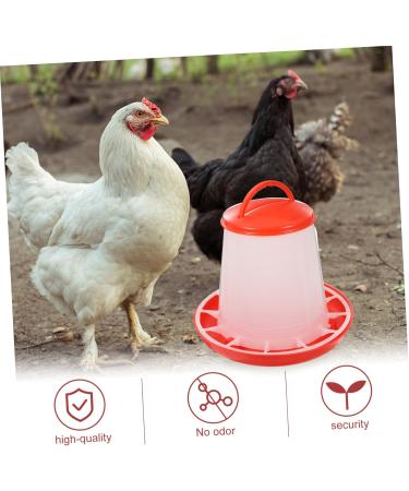 Happyyami House Bird Feeder 1 Set Feeder Chicken Waterer Chicken Water Dispenser Anti-Spatter Food Troughs Automatic Food Plate - Buy Online on GoSupps.com