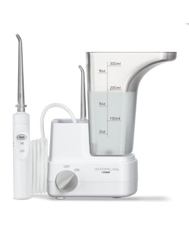 Interplak by Conair Compact Water Flosser - Travel-Friendly Battery Operated Oral Irrigator for Deep Clean | International Shipping Available - Buy Online on GoSupps.com