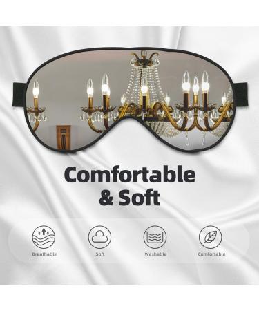 SSIMOO Ball Room Chandelier Sleep Mask - Adjustable Breathable & Fashionable Eye Mask for Comfortable Sleep | International Shipping - Buy Online on GoSupps.com