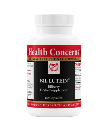 Health Concerns Bil Lutein Eye Health & Vision Support Lutein Bilberry & Taurine Supplement Antioxidants for Retinal Health Night Vision Circulation & Macular Degeneration 60 Capsules 1 Count (Pack of 60)