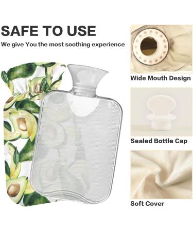 Buy Naanle Slice Avocado Hot Water Bottle - Transparent 1L Heat Therapy for Bed Hand & Feet Pain Relief - International Shipping - Buy Online on GoSupps.com