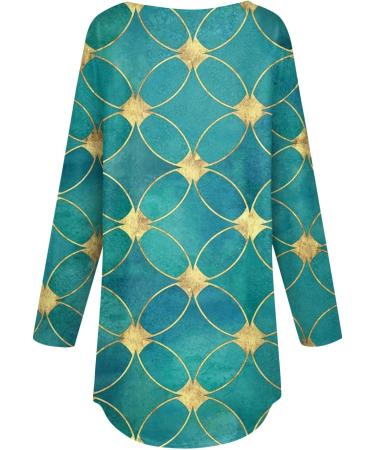 Elegant Women's Loose Long Sleeve Blouse - Casual Office Tunic & Sweater in Green - Buy Online on GoSupps.com
