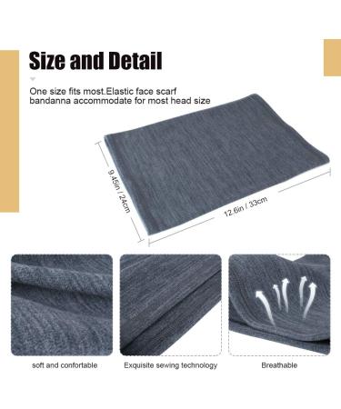 Shop Hegcoiie 2-Piece Winter Loop Scarf Set - Soft Fleece Neck Warmer & Windproof Ski Mask for Men & Women - Black & Gray - Perfect for Skiing & Cycling - Buy Online on GoSupps.com