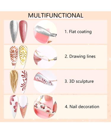 Saviland Metallic Gel Nail Polish Set - 6 Colors | Soak Off UV LED Glitter Nail Art Kit - Buy Online on GoSupps.com